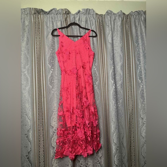 Dress the Population Audrey Dress Begonia Floral Accent 3D - Picture 8 of 8